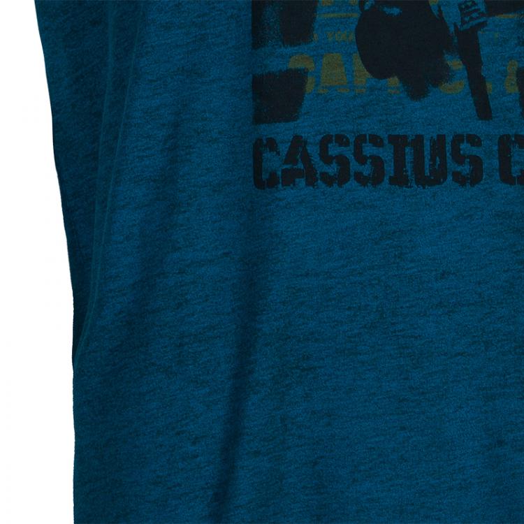 Pre Owned Dolce and Gabbana Teal "Cassius Clay" Tshirt XL