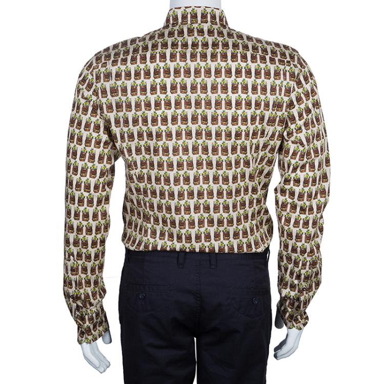 Pre Owned Dolce and Gabbana Basket Print Shirt L