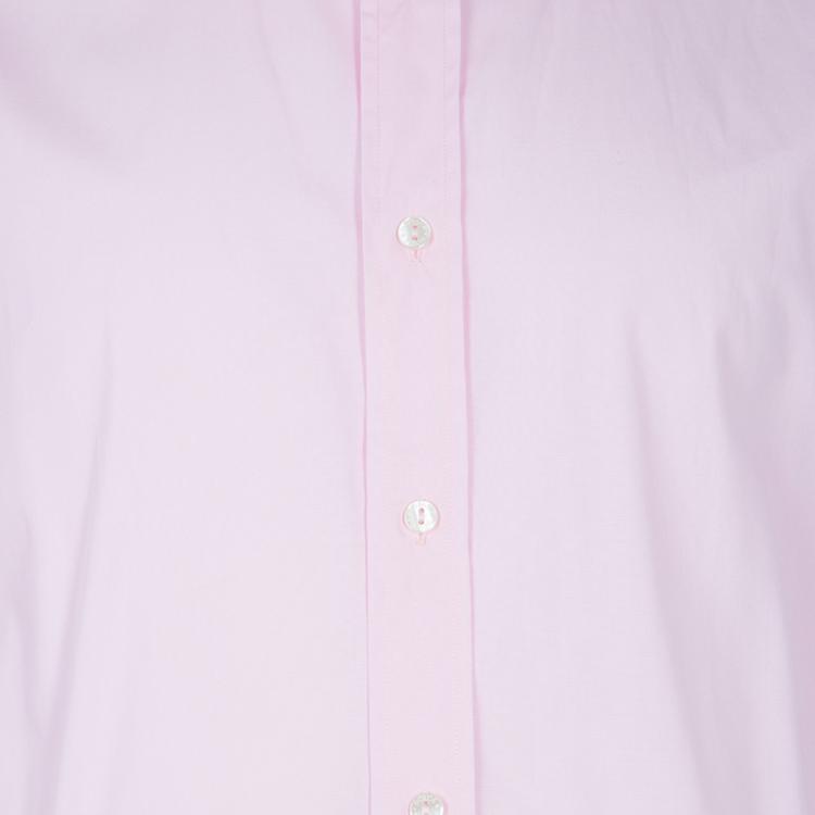 Pre Owned Dolce and Gabbana Men's Pink Cotton Shirt L