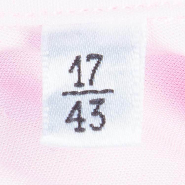 Pre Owned Dolce and Gabbana Men's Pink Cotton Shirt L