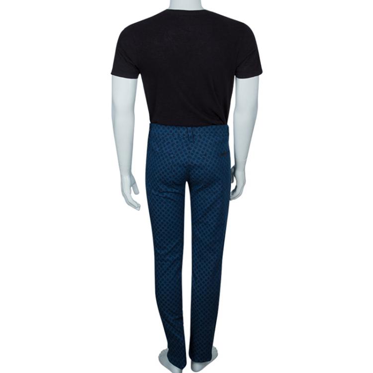 مملوكة مسبقًا Dolce and Gabbana Mens Blue Polka Dot Jeans M