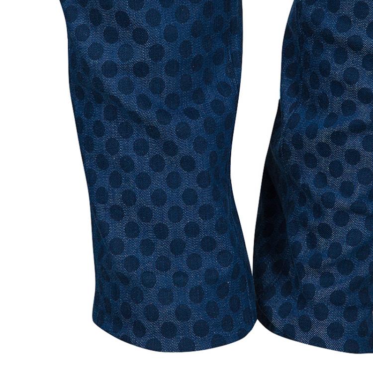 مملوكة مسبقًا Dolce and Gabbana Mens Blue Polka Dot Jeans M