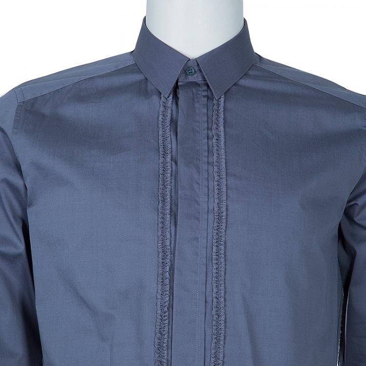 Pre Owned Dolce and Gabbana Men's Grey Johnny Depp Shirt L