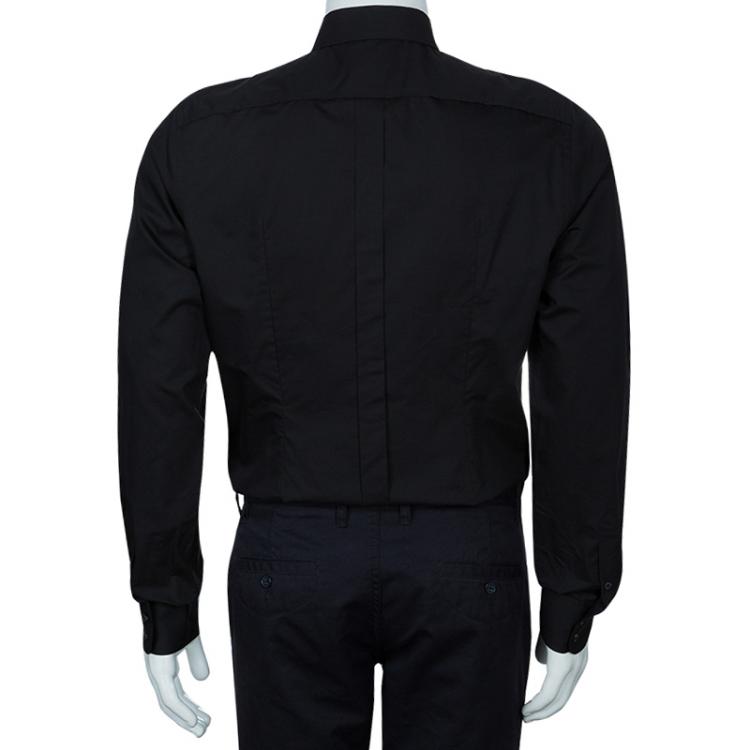 Pre Owned Dolce and Gabbana Men's Black Sinatra Shirt L