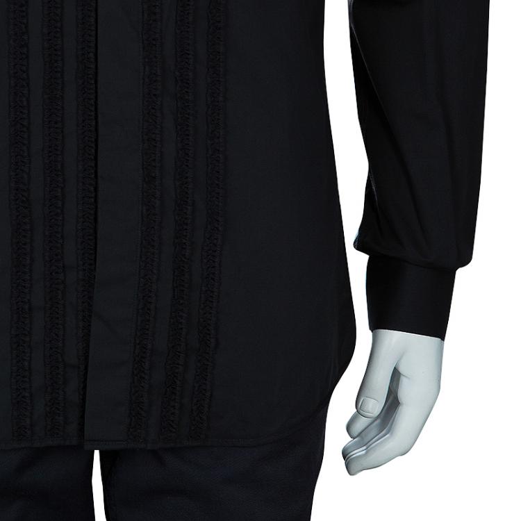Pre Owned Dolce and Gabbana Men's Black Sinatra Shirt L