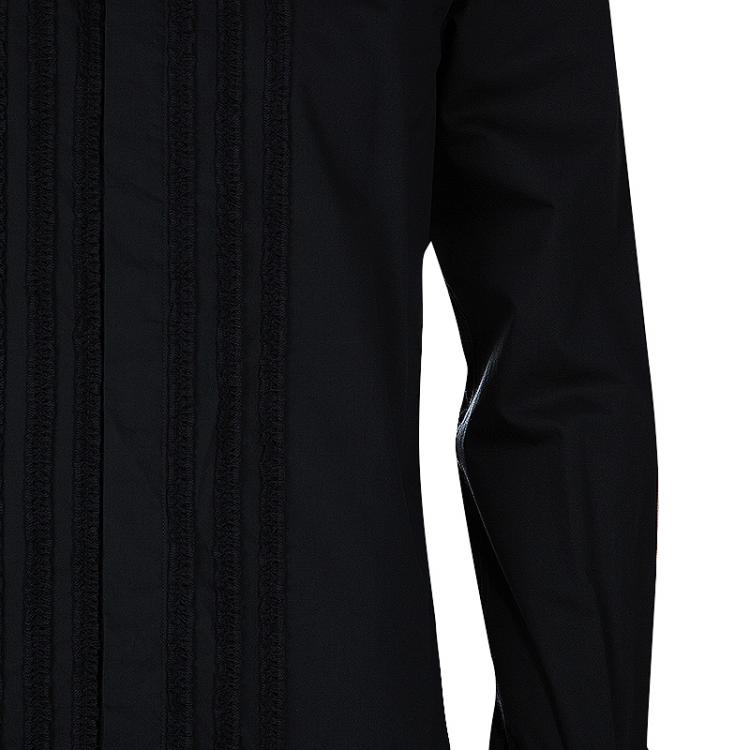 Pre Owned Dolce and Gabbana Men's Black Sinatra Shirt L