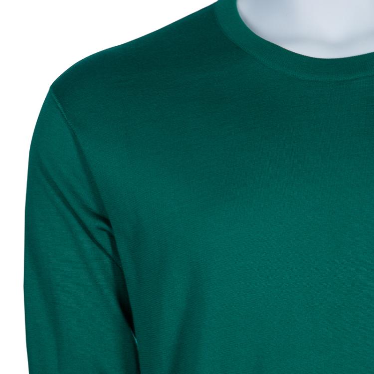 مملوكة مسبقًا Dolce and Gabbana Green Knit Sweater M