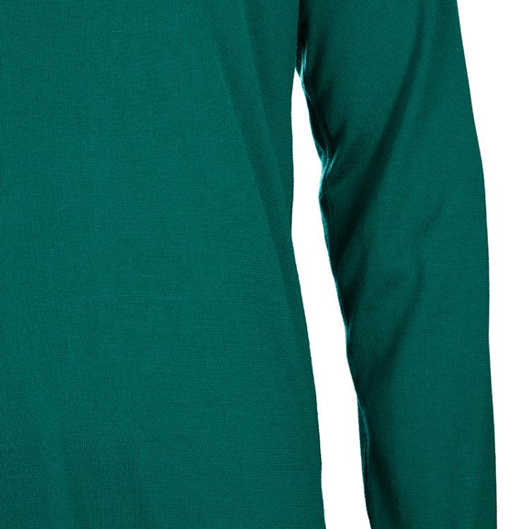 مملوكة مسبقًا Dolce and Gabbana Green Knit Sweater M