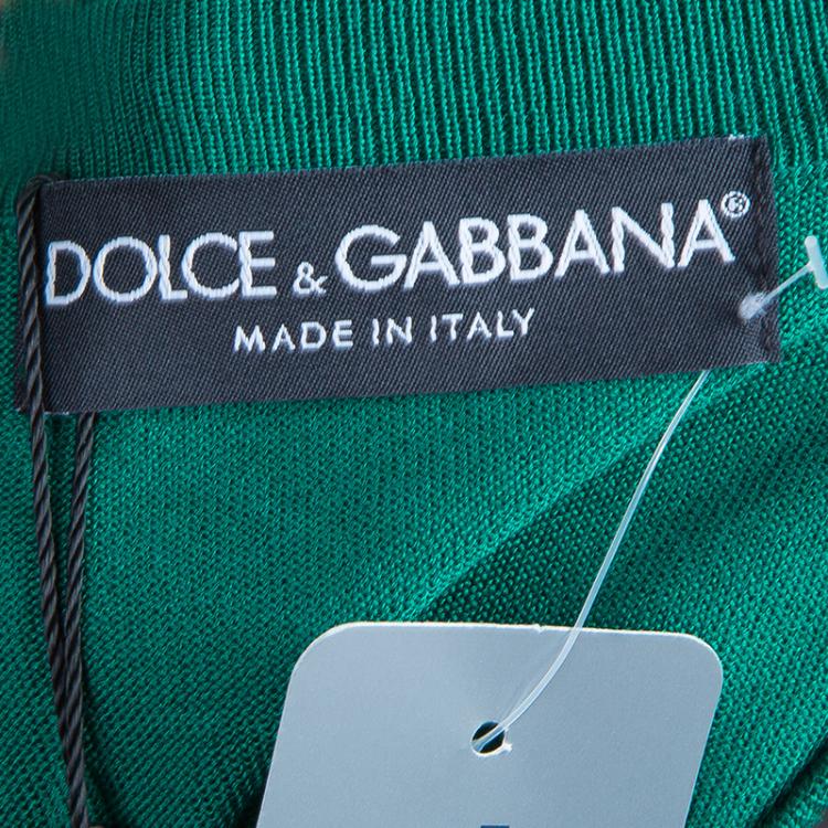 مملوكة مسبقًا Dolce and Gabbana Green Knit Sweater M
