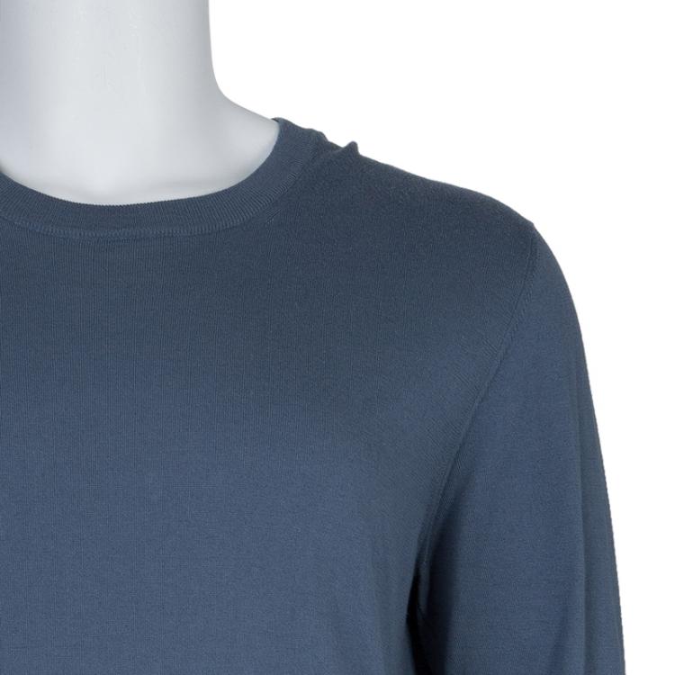 Pre Owned Dolce and Gabbana Grey Crew Neck Sweater L