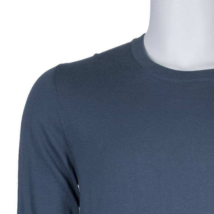 Pre Owned Dolce and Gabbana Grey Crew Neck Sweater L