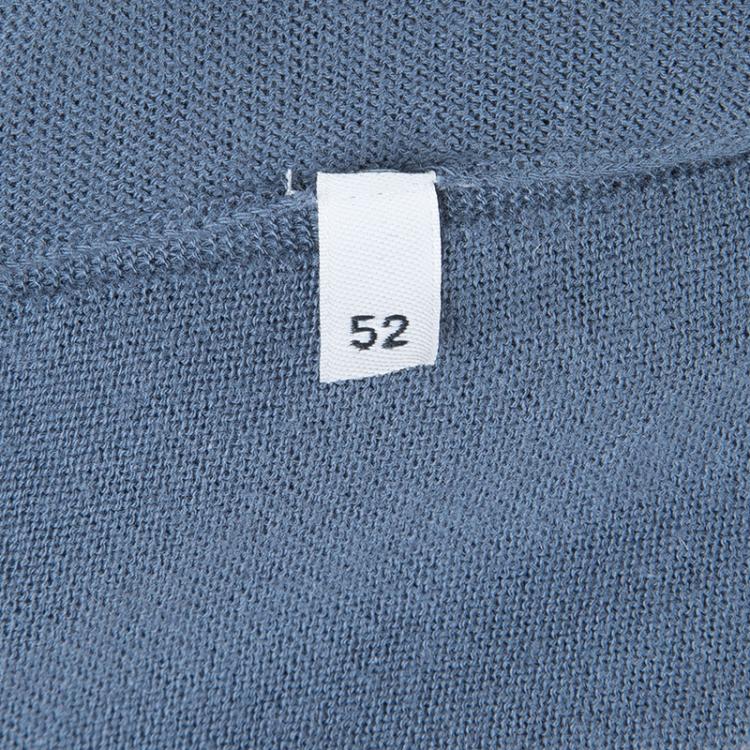 Pre Owned Dolce and Gabbana Grey V-Neck Sweater L