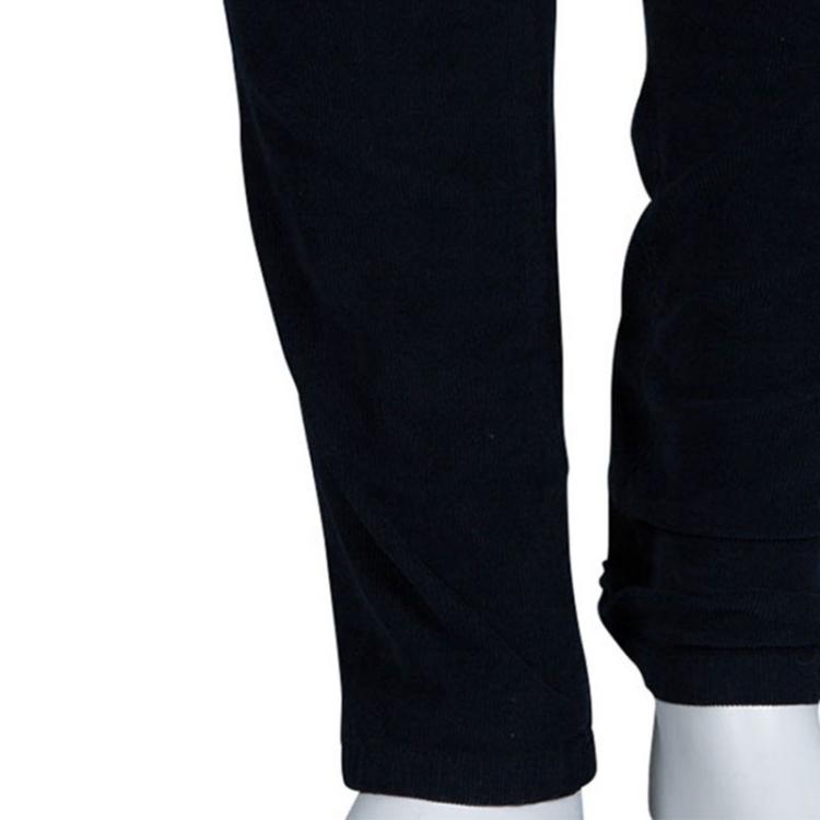 مملوكة مسبقًا Dolce And Gabbana Navy Blue Corduroy Trousers S