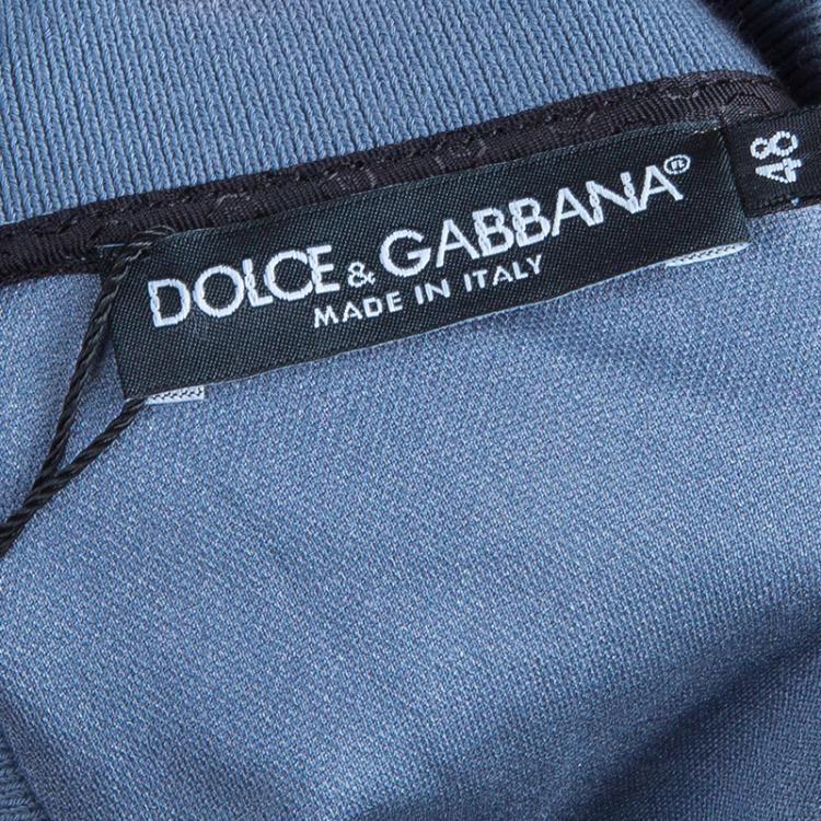 Pre Owned Dolce and Gabbana Grey Marilyn Monroe Print Polo Shirt M
