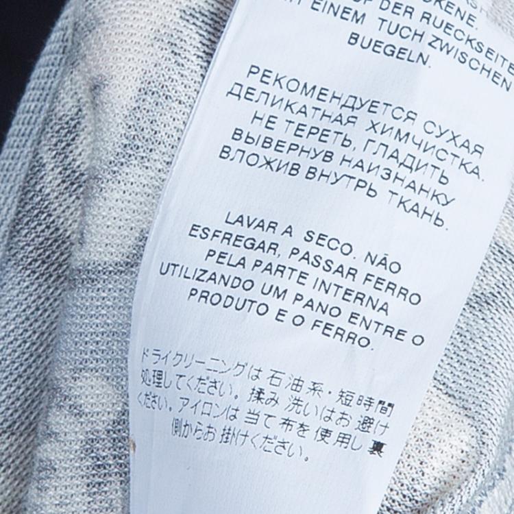 Pre Owned Dolce and Gabbana Grey Marilyn Monroe Print Polo Shirt M