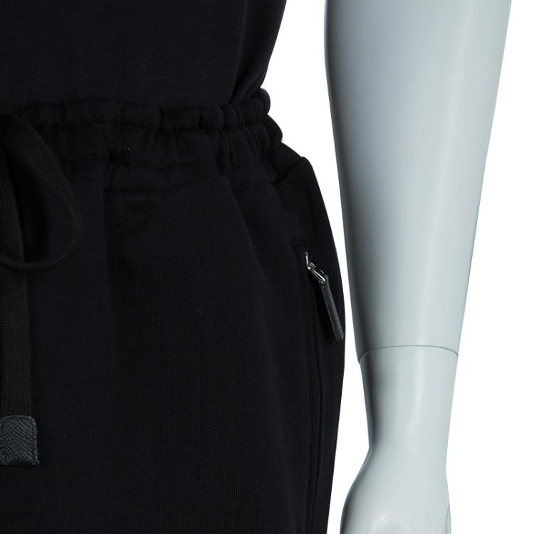 Pre Owned Dolce and Gabbana Black Cotton Jersey Sweatpants XXXL