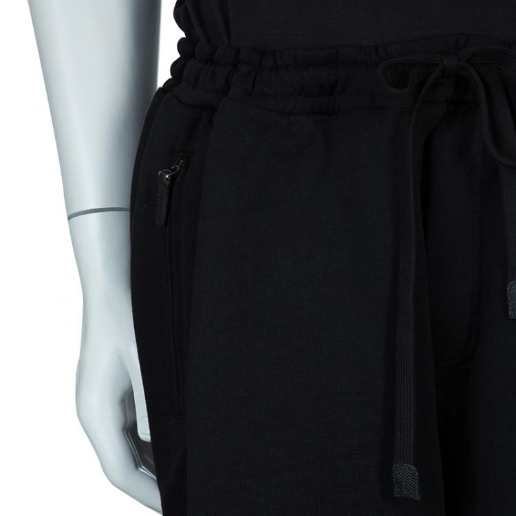 Pre Owned Dolce and Gabbana Black Cotton Jersey Sweatpants XXXL