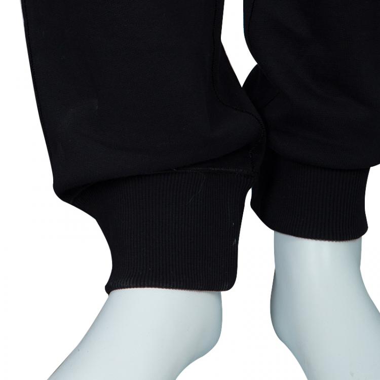 Pre Owned Dolce and Gabbana Black Cotton Jersey Sweatpants XXXL