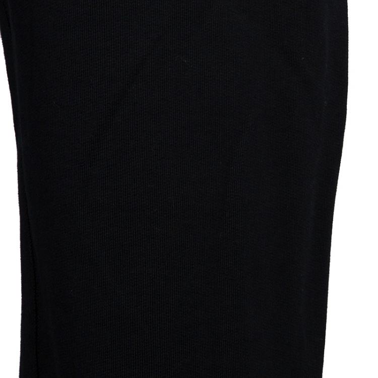 Pre Owned Dolce and Gabbana Black Cotton Jersey Sweatpants XXXL