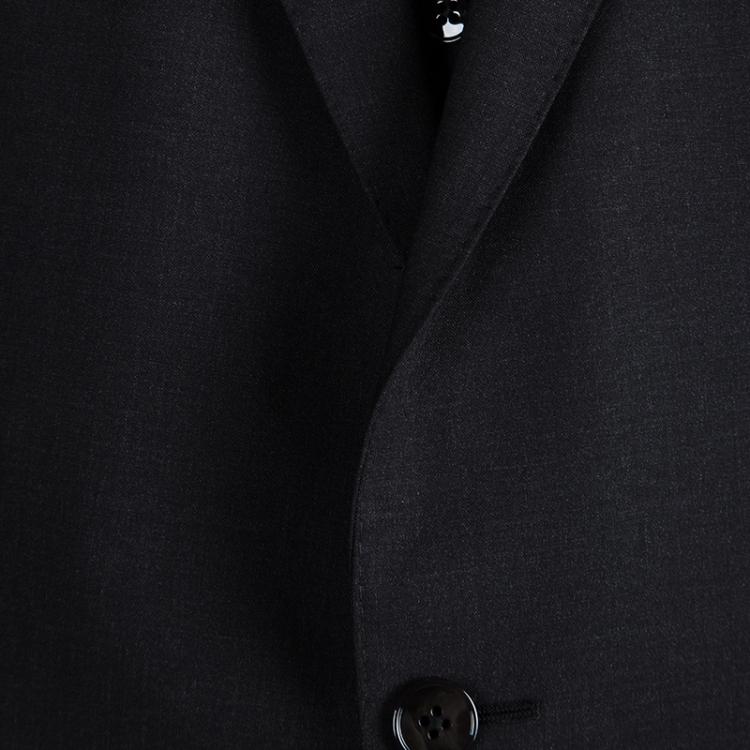 Pre Owned Dolce and Gabbana Martini Grey Wool Three Piece Suit 4XL