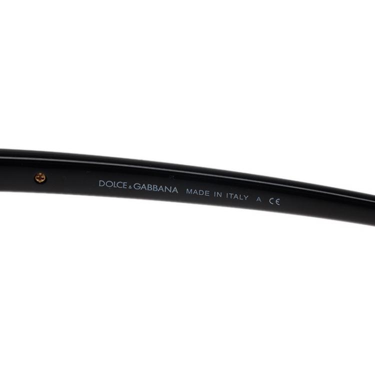 Pre Owned Dolce and Gabbana Black DG 2099 Aviators 