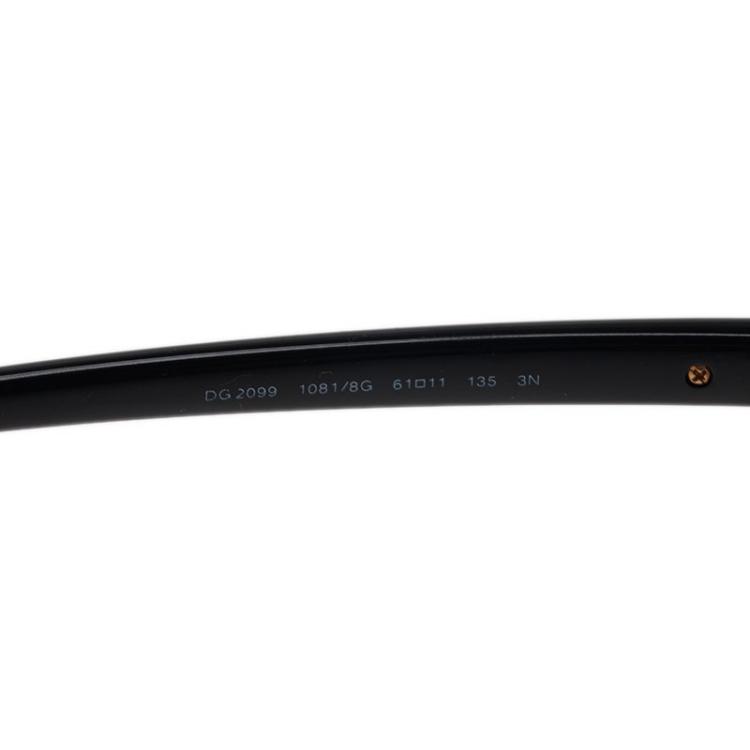 Pre Owned Dolce and Gabbana Black DG 2099 Aviators 