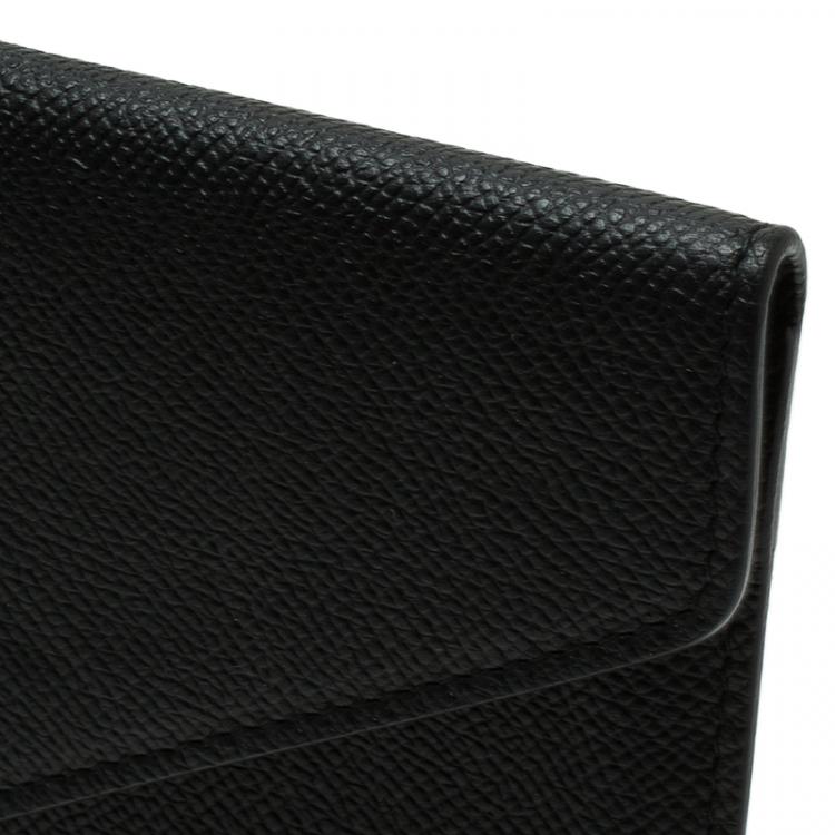 Pre Owned Dolce and Gabbana Black Leather iPad Envelope Case