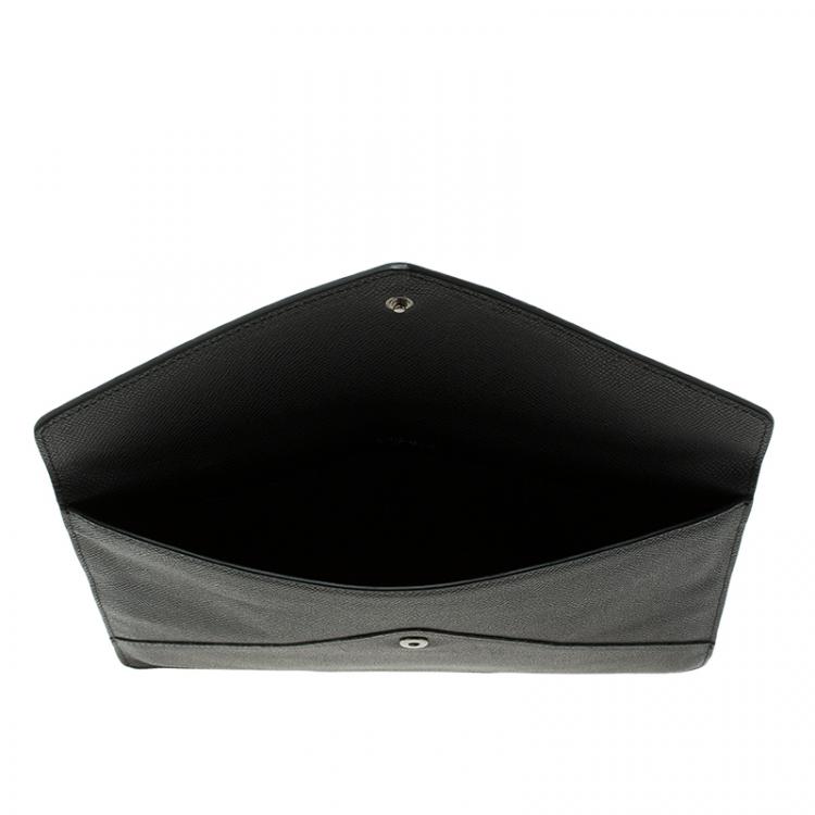 Pre Owned Dolce and Gabbana Black Leather iPad Envelope Case