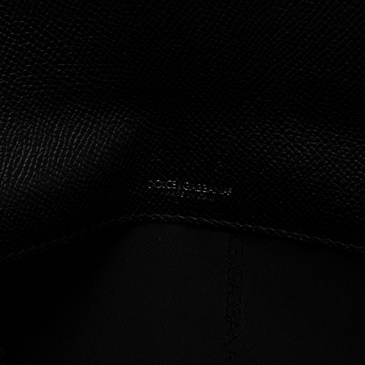 Pre Owned Dolce and Gabbana Black Leather iPad Envelope Case