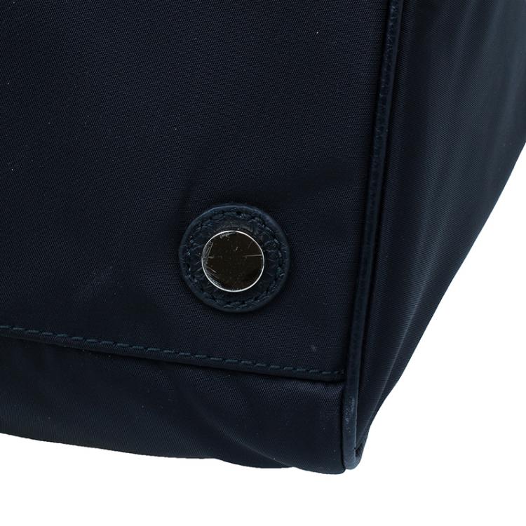 Pre Owned Dolce and Gabbana Black Nylon/Leather Profile Travel Bag