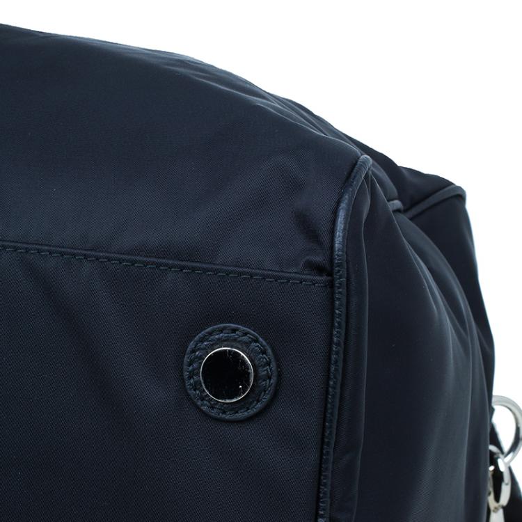 Pre Owned Dolce and Gabbana Black Nylon/Leather Profile Travel Bag