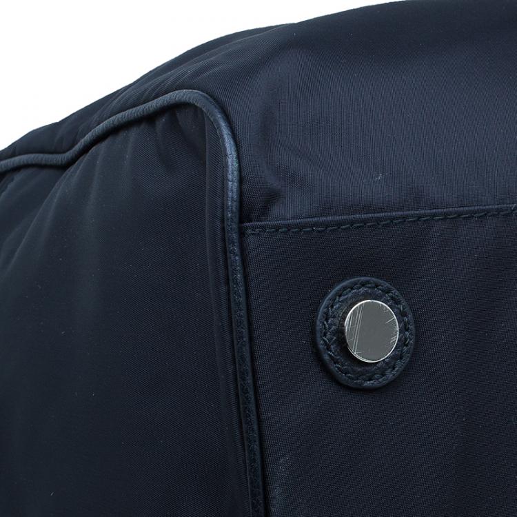 Pre Owned Dolce and Gabbana Black Nylon/Leather Profile Travel Bag