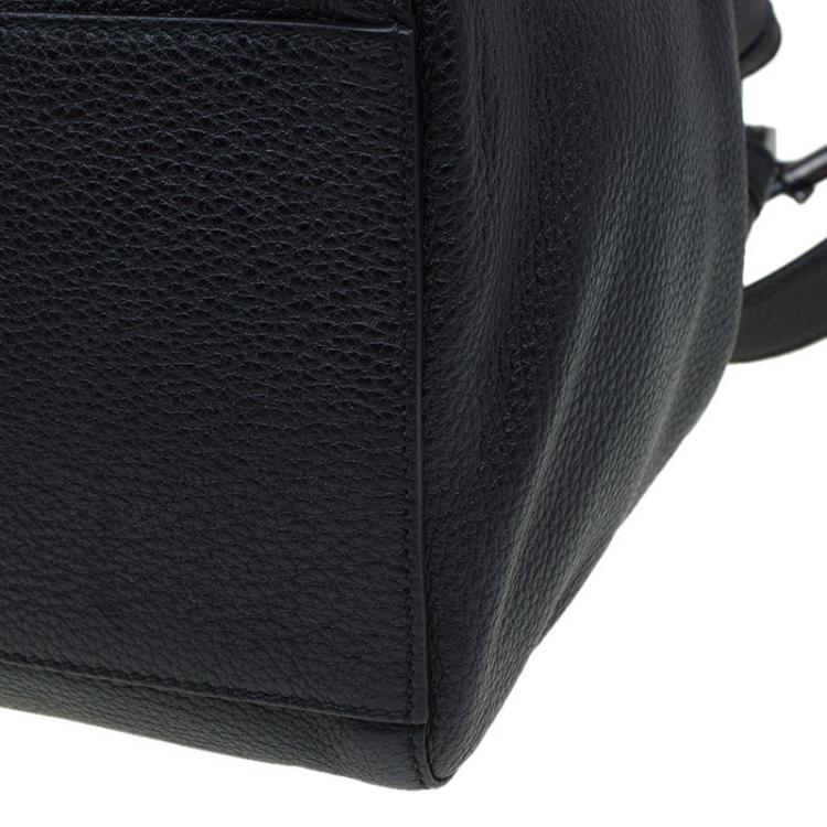 Pre Owned Dolce and Gabbana Black Leather New XL Miss Sicily Tote