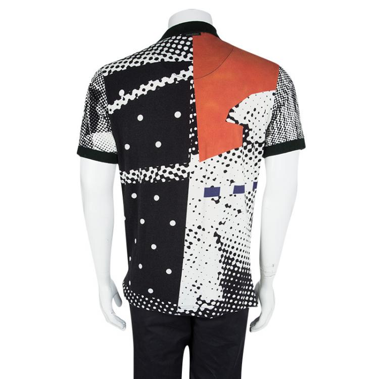 Pre Owned Dolce and Gabbana Multicolor Sicilian Mambo Print Polo T-Shirt XXL