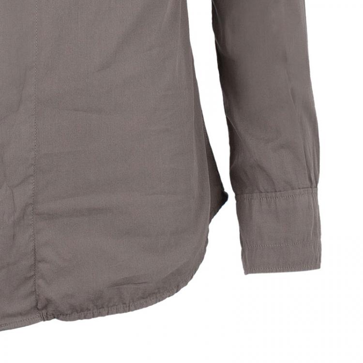مملوكة مسبقًا Dolce and Gabbana Men's Khaki Casual Shirt S