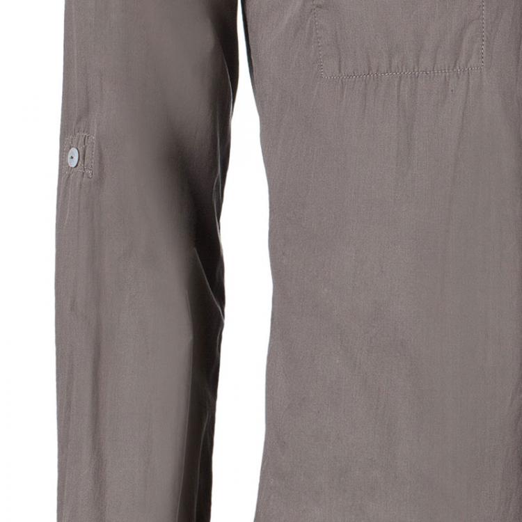 مملوكة مسبقًا Dolce and Gabbana Men's Khaki Casual Shirt S