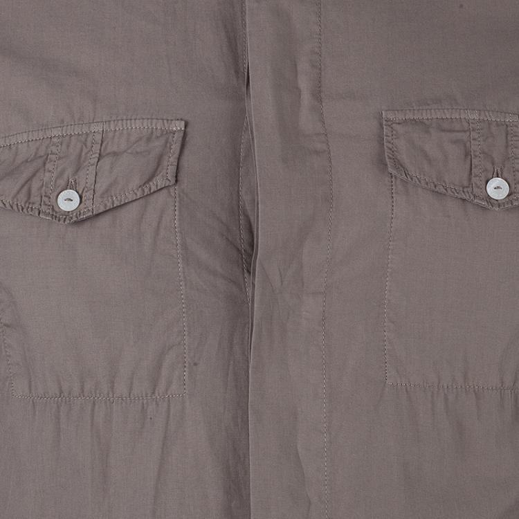 مملوكة مسبقًا Dolce and Gabbana Men's Khaki Casual Shirt S