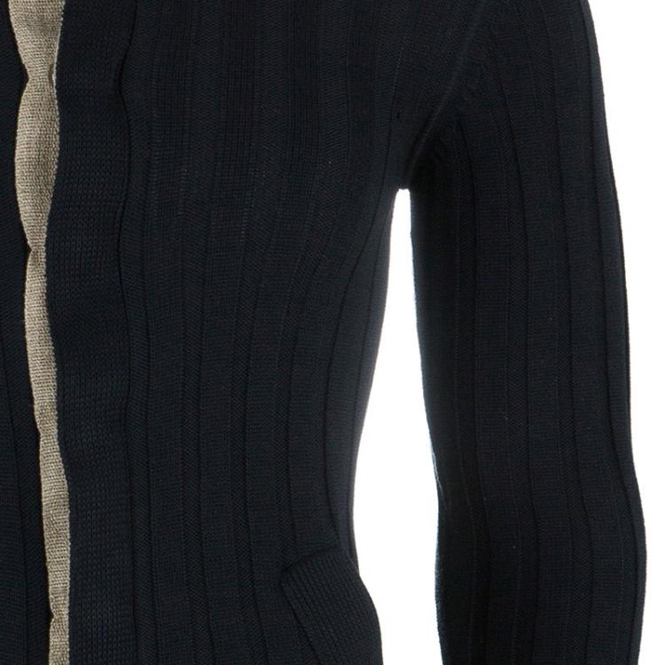 Pre Owned Dolce and Gabbana Men's Rib Knit Cardigan S