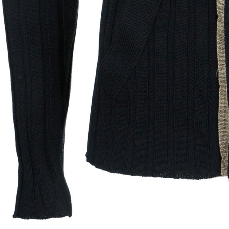 Pre Owned Dolce and Gabbana Men's Rib Knit Cardigan S