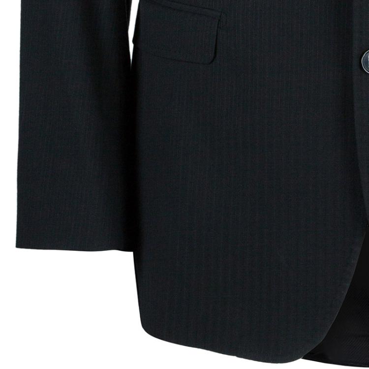 Pre Owned Dolce and Gabbana Men's Charcoal Pinstripe Blazer L