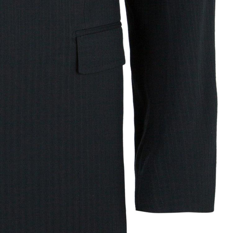 Pre Owned Dolce and Gabbana Men's Charcoal Pinstripe Blazer L