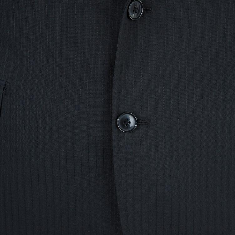 Pre Owned Dolce and Gabbana Men's Charcoal Pinstripe Blazer L