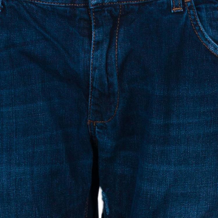 Pre Owned Dolce And Gabbana Men's Distressed Denim Jeans M