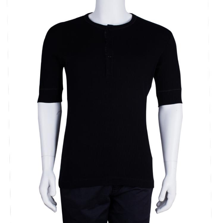Pre Owned Dolce and Gabbana Men's Black T-Shirt L