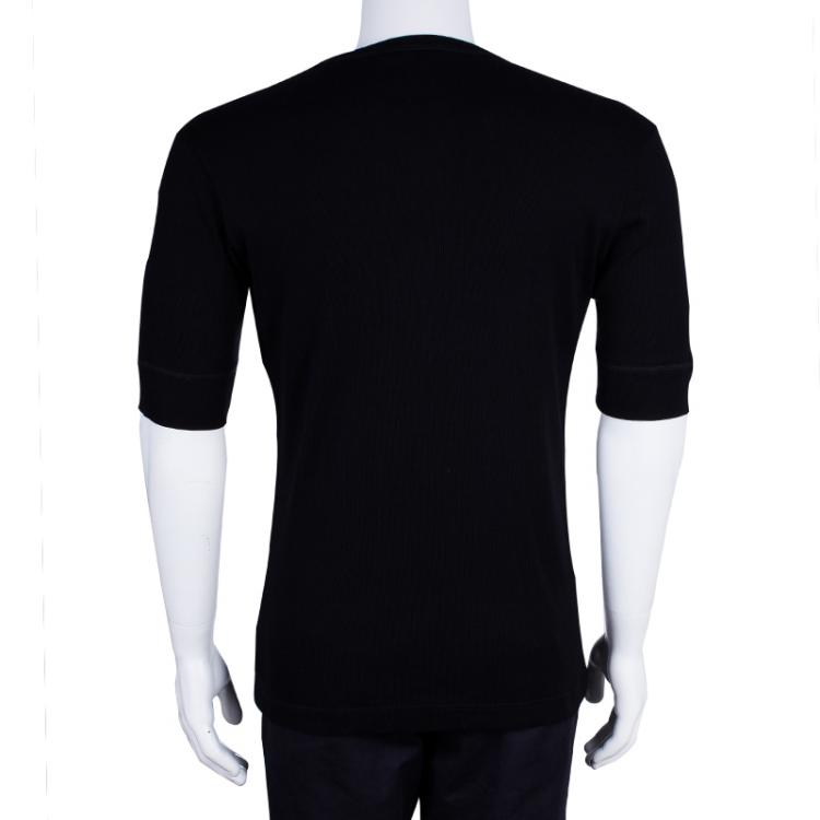 Pre Owned Dolce and Gabbana Men's Black T-Shirt L