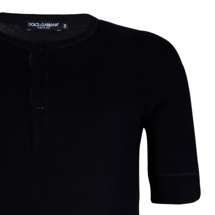 Pre Owned Dolce and Gabbana Men's Black T-Shirt L