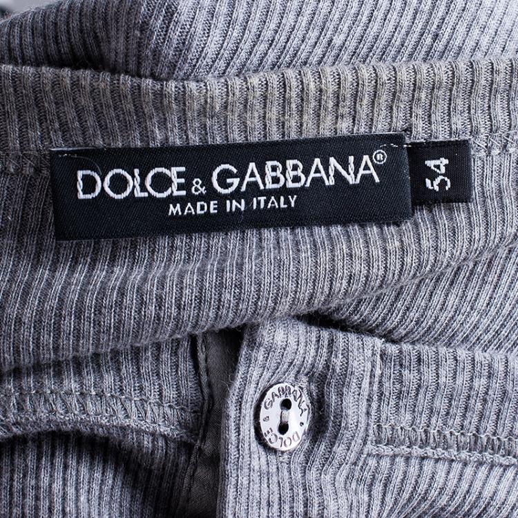 Pre Owned Dolce and Gabbana Men's Grey T-Shirt L