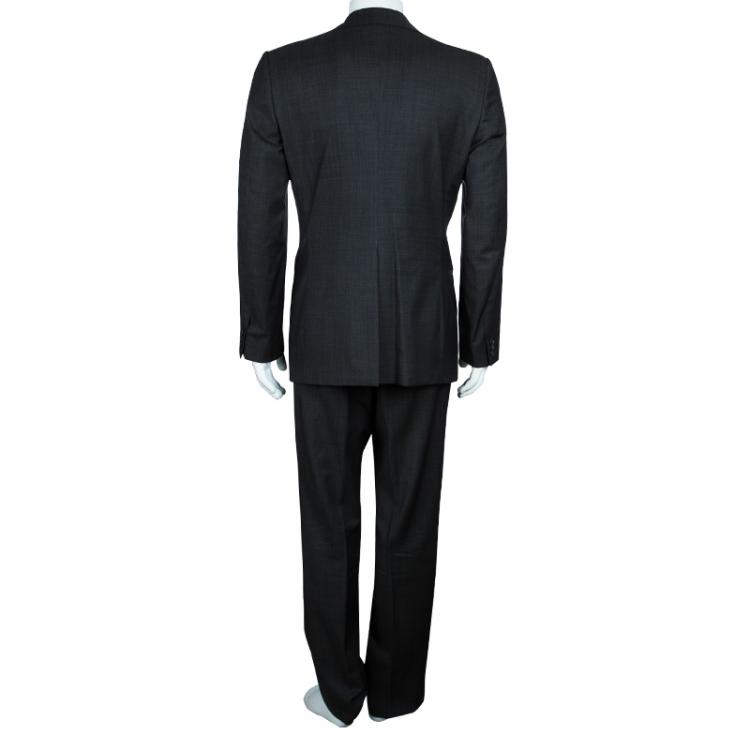 Pre Owned Dolce and Gabbana Men's Grey Wool Suit L