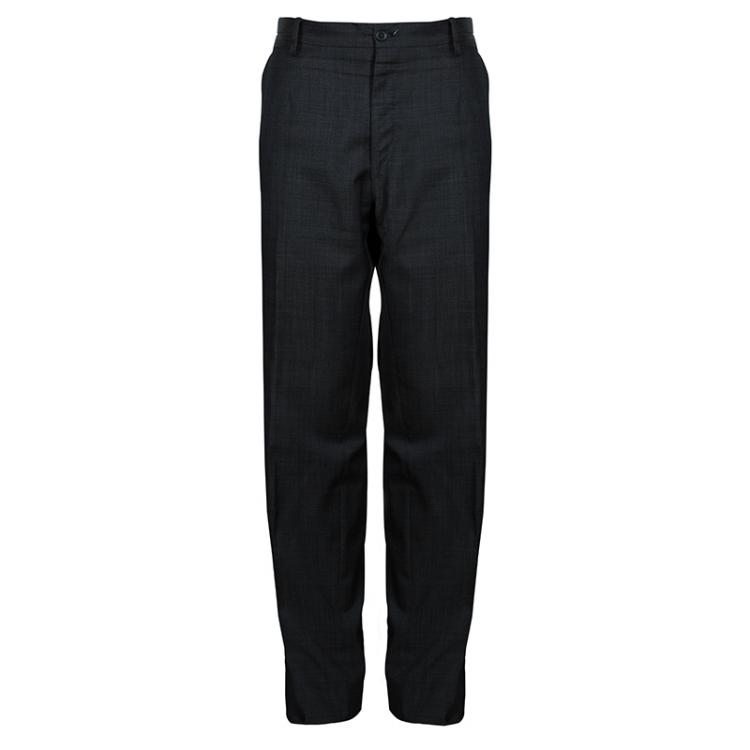 Pre Owned Dolce and Gabbana Men's Grey Wool Suit L