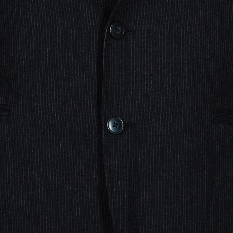 Pre Owned Dolce and Gabbana Men's Black Pinstripe Blazer L